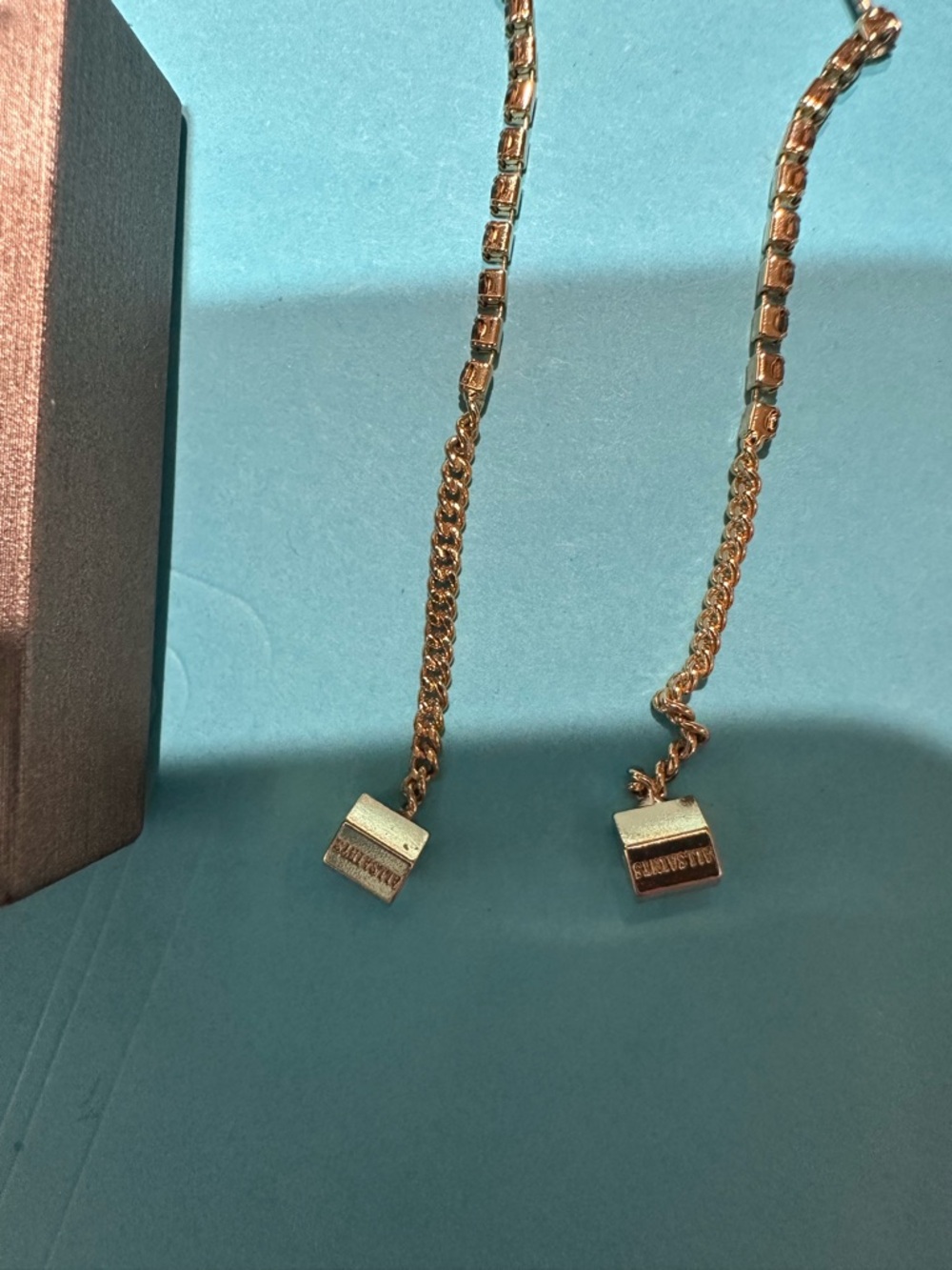 All Saints Kirsty Curb Chain Loop Earrings - Picture 3 of 11
